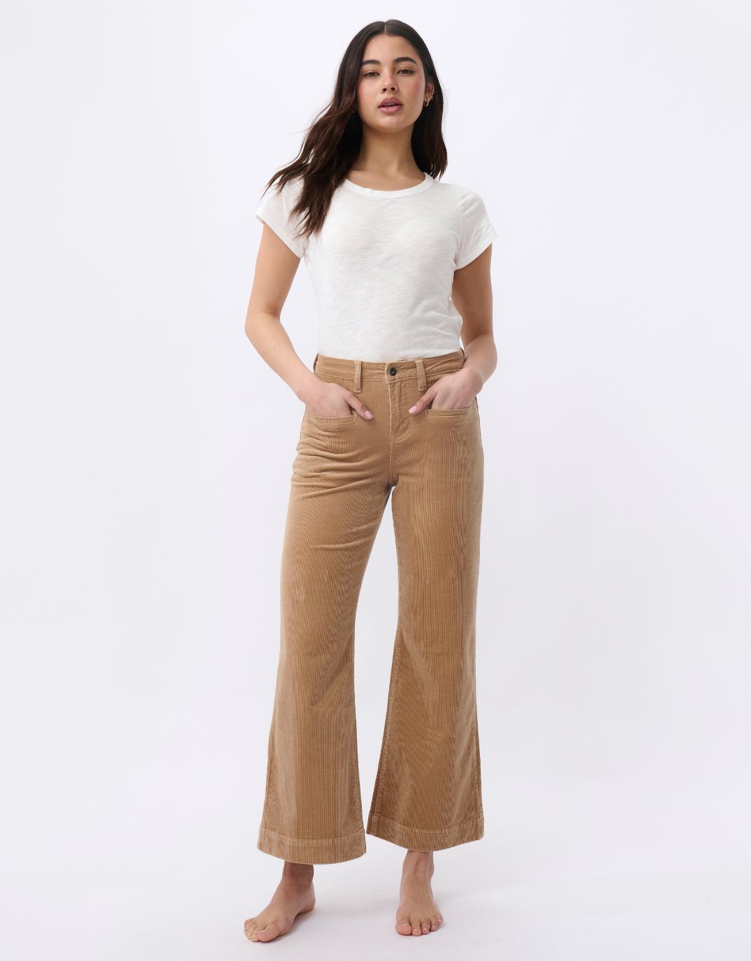 Buy Freya Wide Leg Cords - Camel Kireina for Sale Online Australia