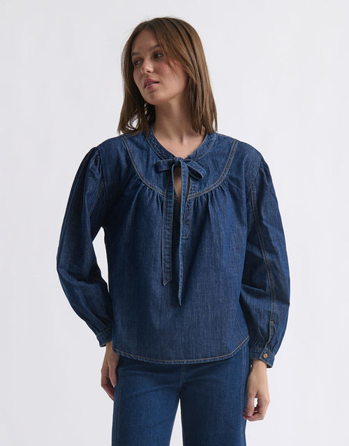 kireina-kelly-shirt-palisade-blue-womens-clothing