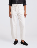 Leo Barrel Jeans - White
