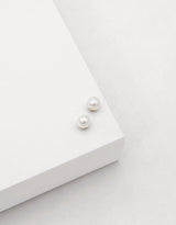 6mm Fresh Water Pearl Stud Earrings - Sterling Silver