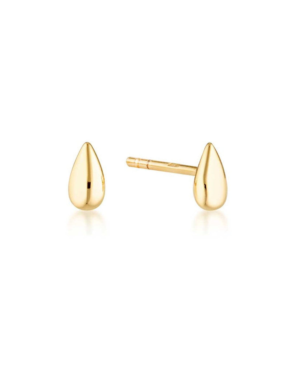 Petal Stud Earrings - Gold Plated Sterling Silver
