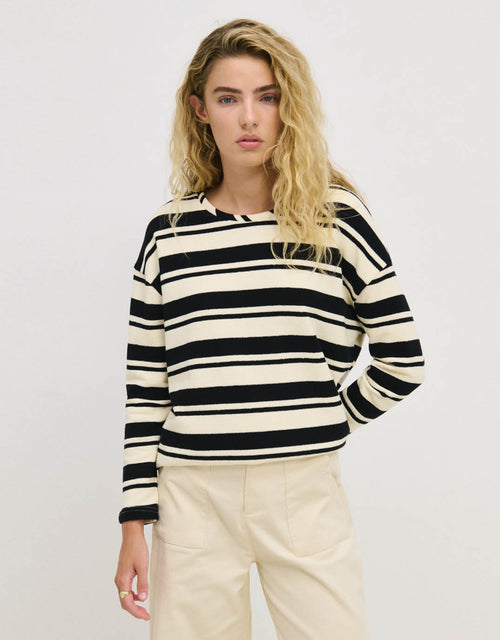 little-lies-isla-stripe-top-cream-black-womens-clothing