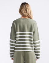 little-lies-lottie-stripe-sweater-khaki-white-womens-clothing
