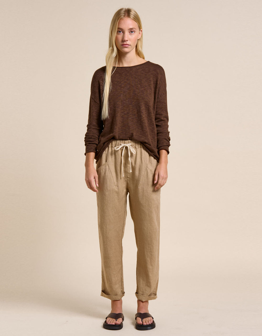 little-lies-luxe-linen-pants-camel-womens-clothing