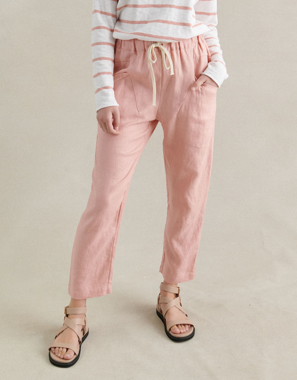 little-lies-luxe-linen-pants-peach-womens-clothing