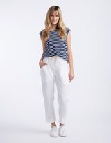 Luxe Linen Pants - White