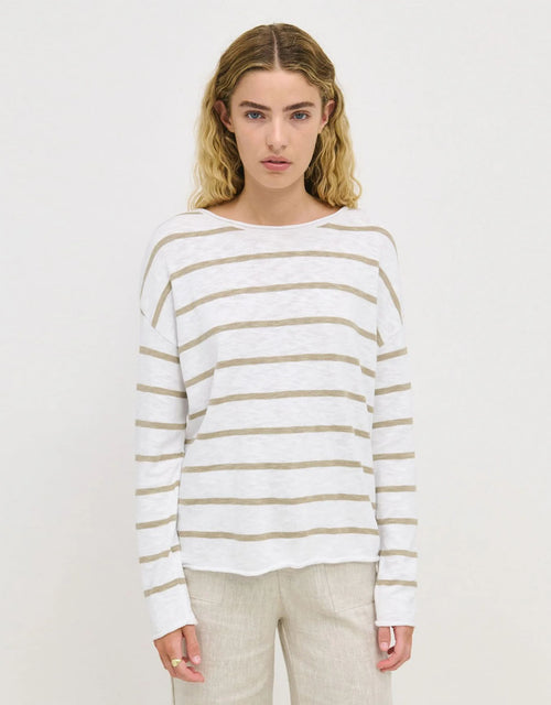 little-lies-minnie-knit-top-white-khaki-stripe-womens-clothing