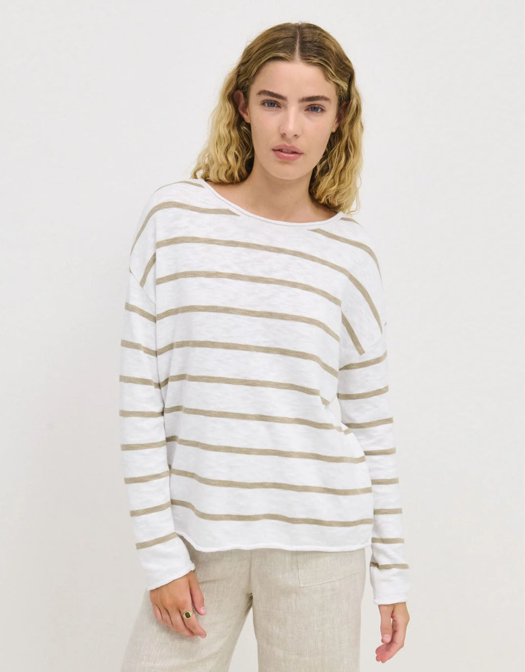 little-lies-minnie-knit-top-white-khaki-stripe-womens-clothing