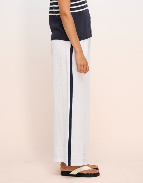 Monaco Pants - White/Navy