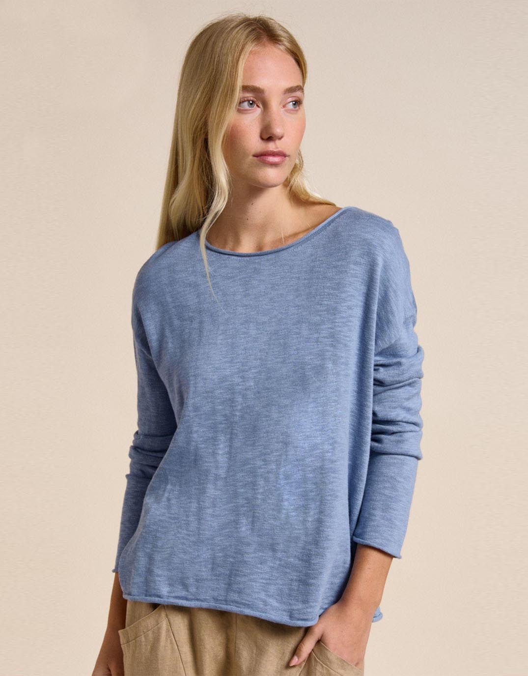 Nellie Top - Nantucket Blue