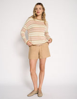 Solene Stripe Knit - Dusty Pink