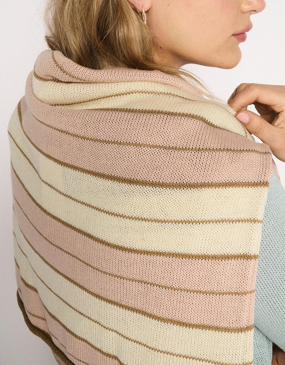 Solene Stripe Knit - Dusty Pink