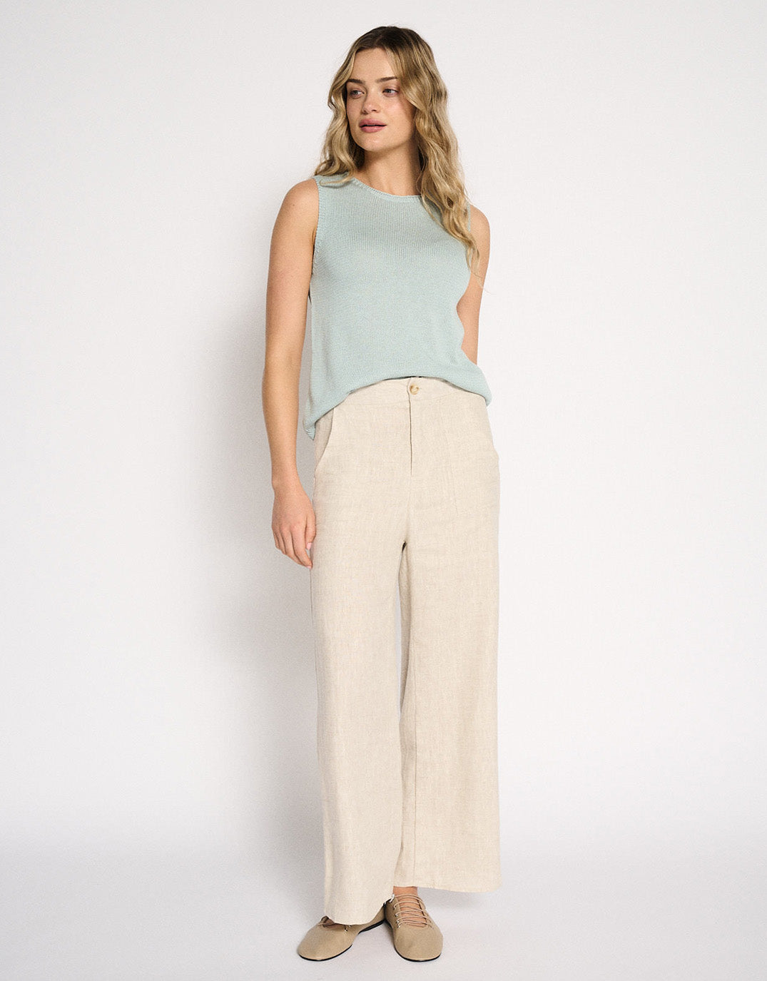 Spring Tank - Dusty Aqua