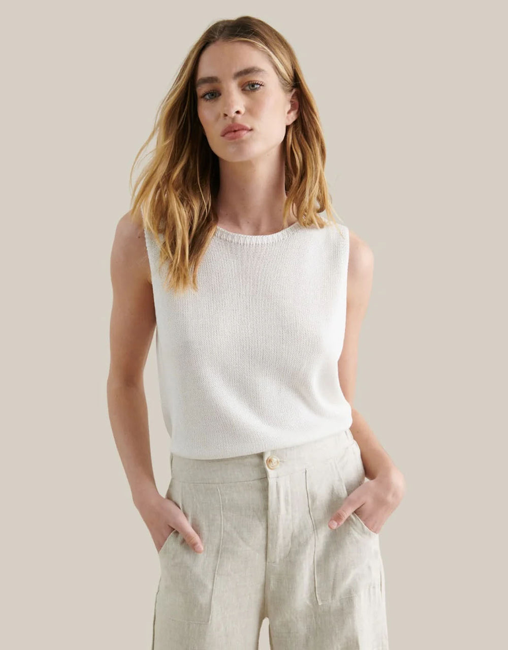 Spring Tank - White