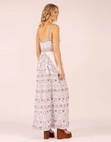 Anu Button Maxi - Hindi White