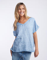 love-from-italy-v-neck-calypso-short-sleeve-top-denim-womens-clothing