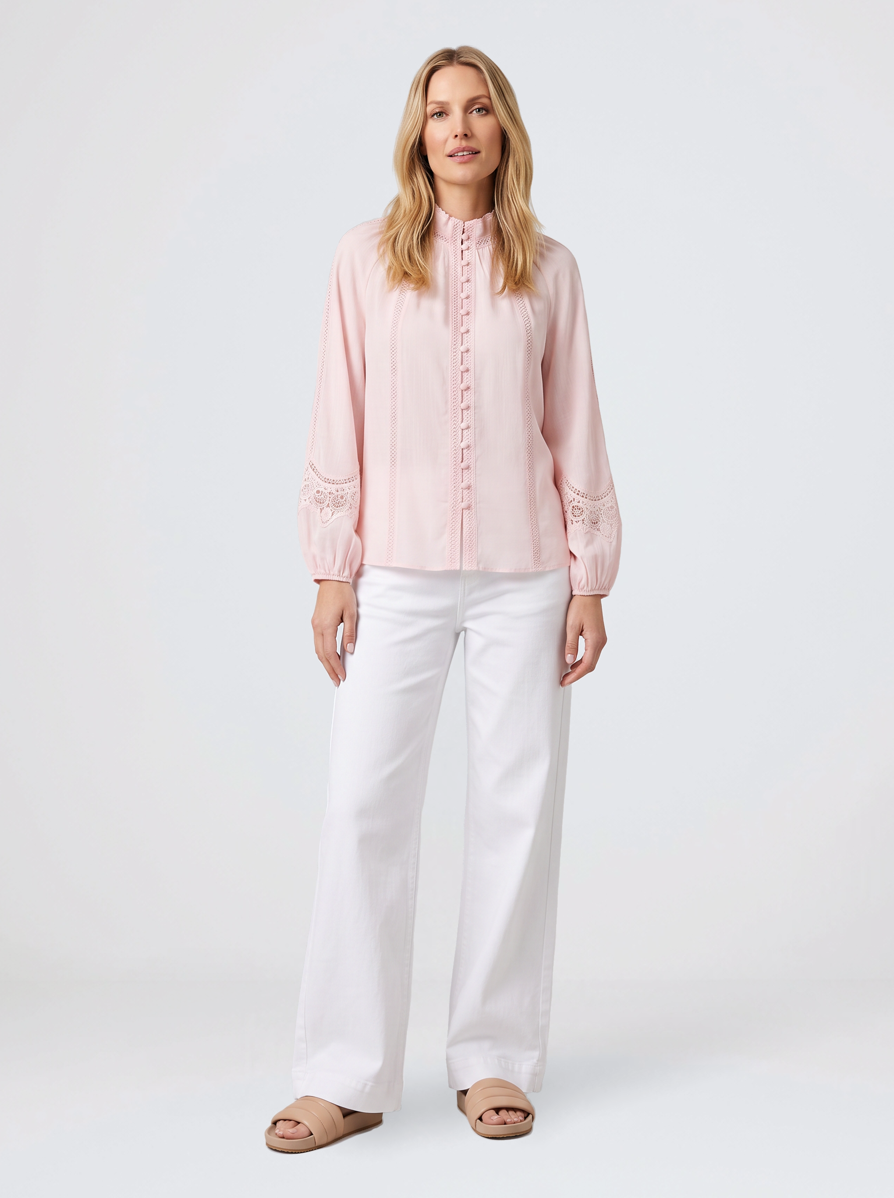 Meissin Linen Blouse - Pink