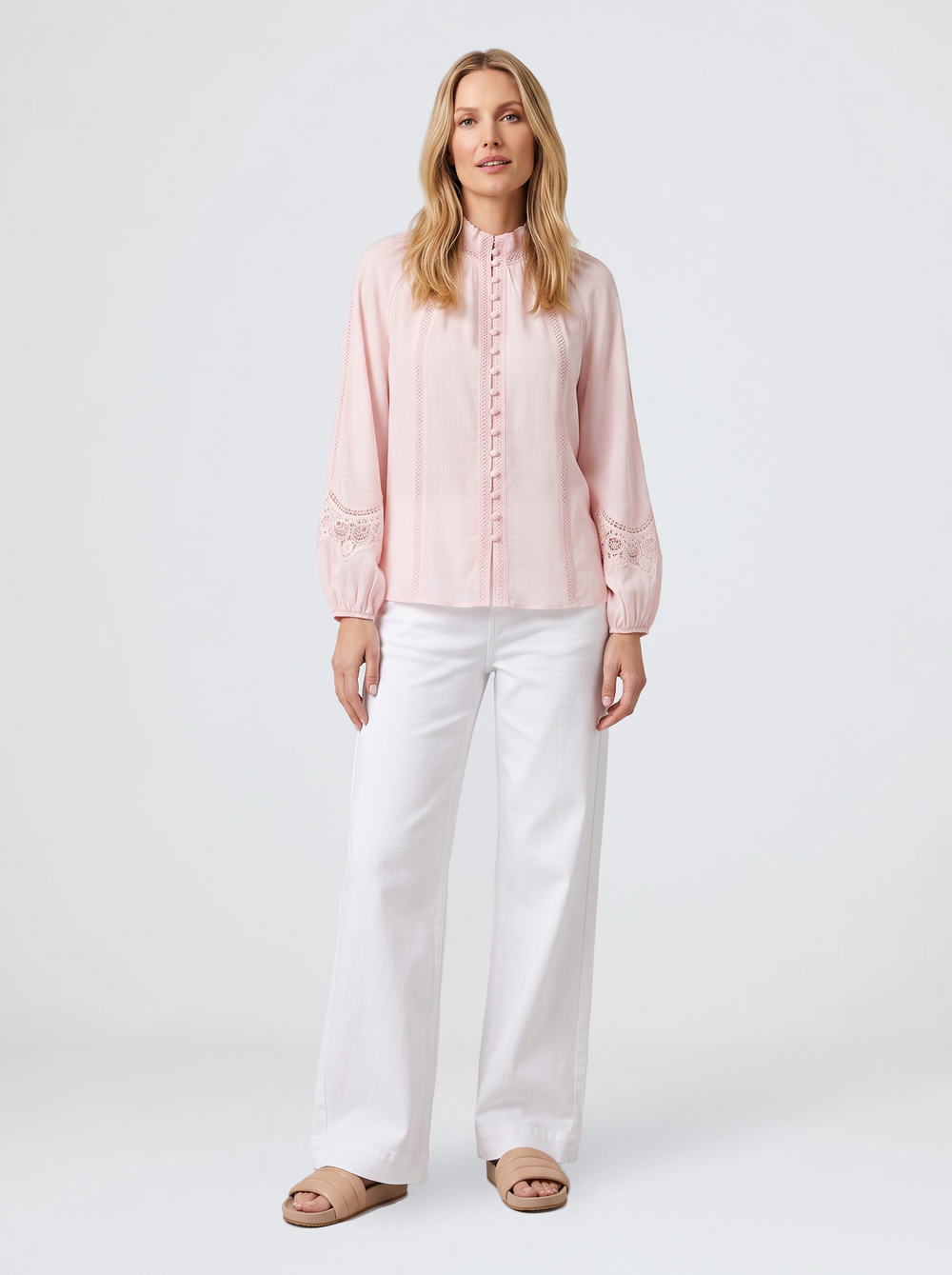 Meissin Linen Blouse - Pink