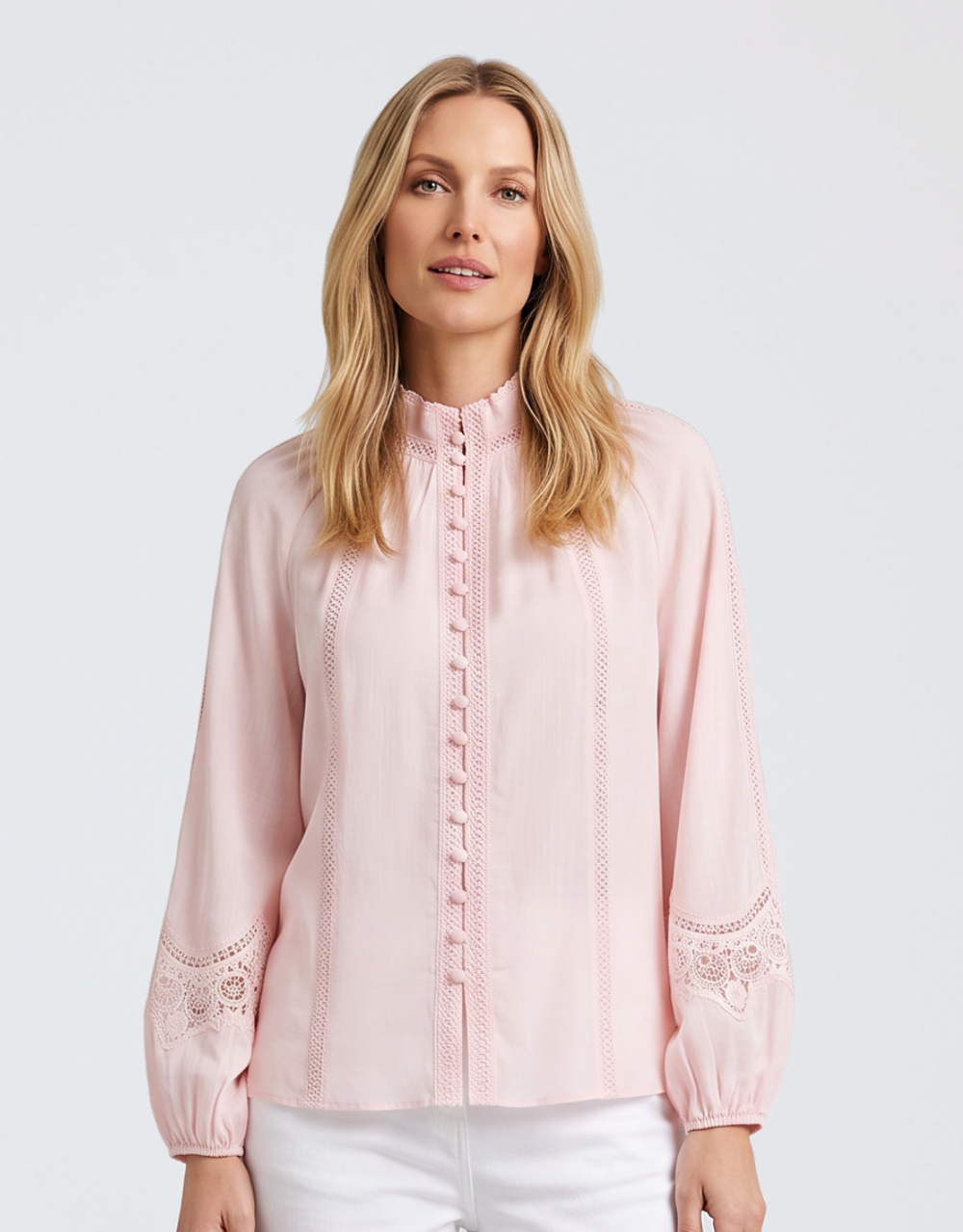 Meissin Linen Blouse - Pink
