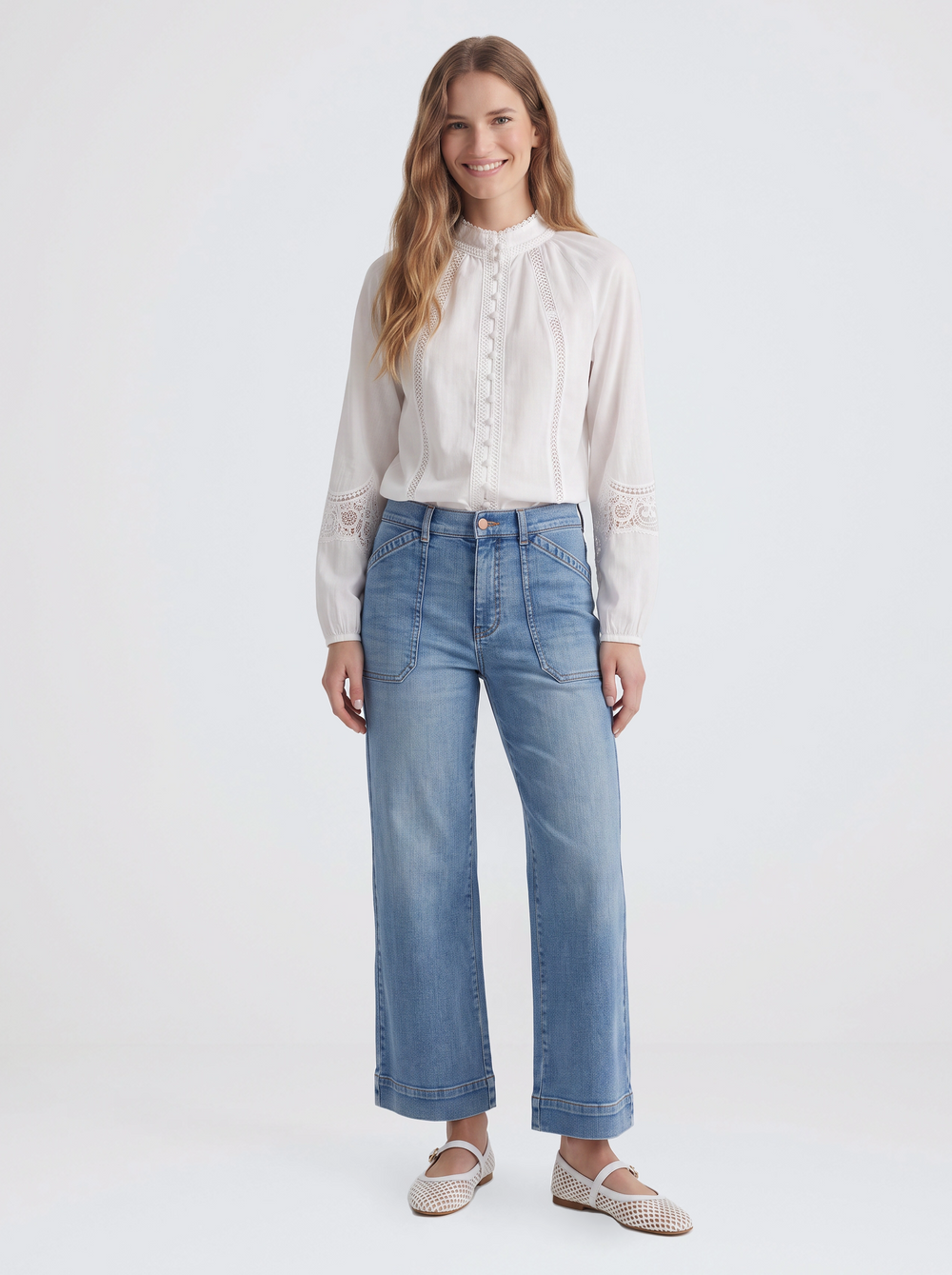 Meissin Linen Blouse - White