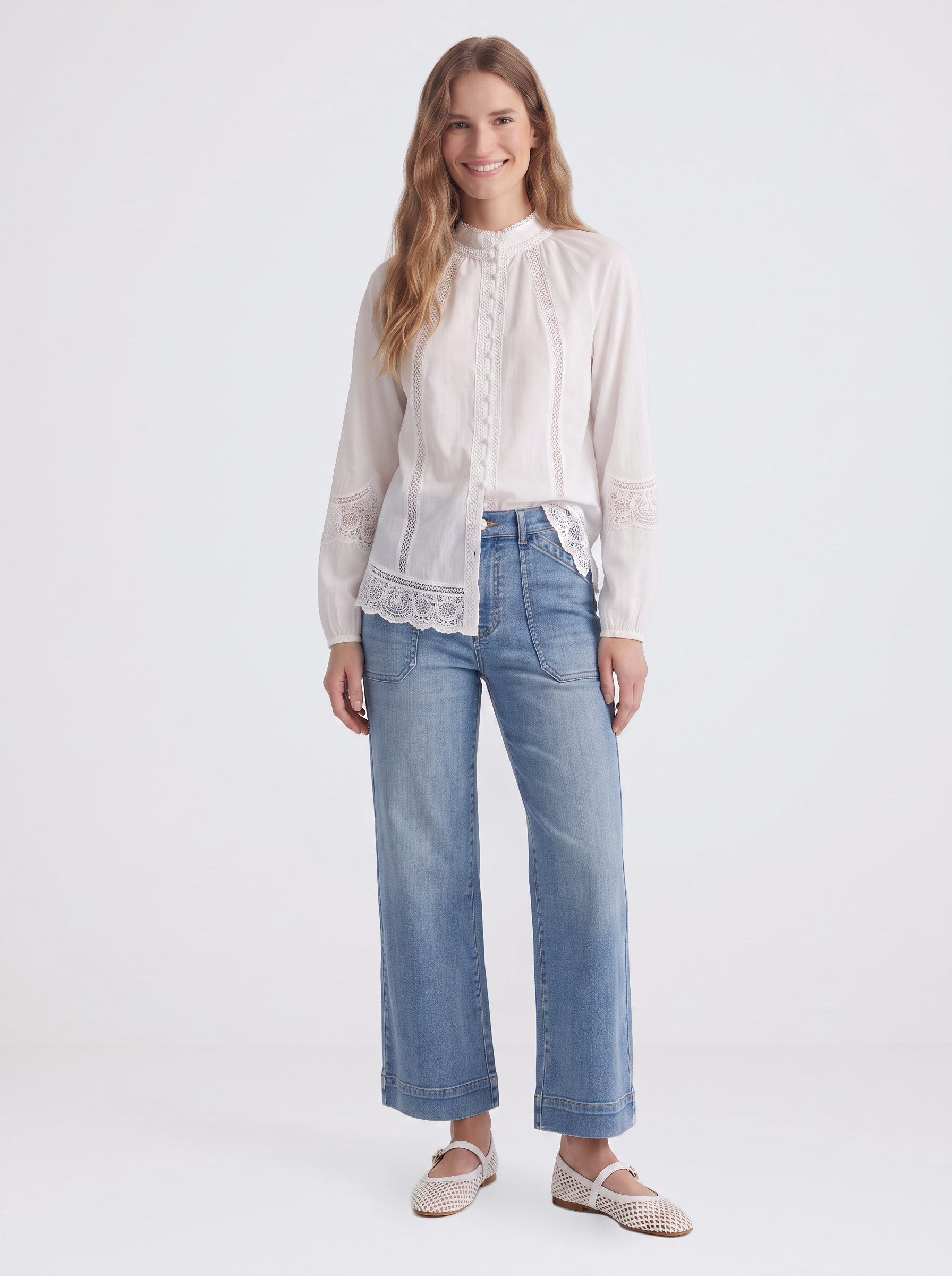 Meissin Linen Blouse - White