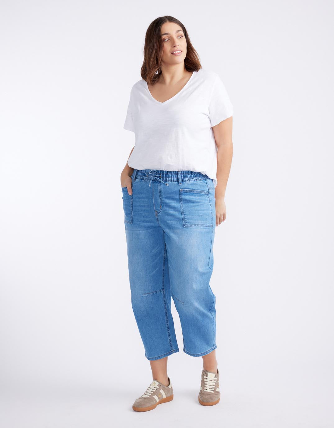 Leo Barrel Jeans - Blue Denim