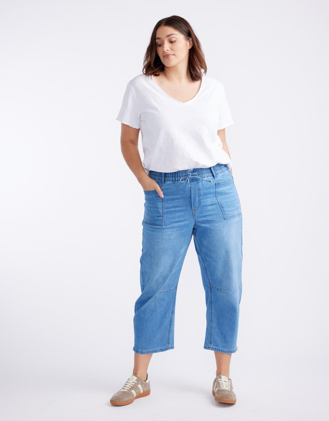 Leo Barrel Jeans - Blue Denim