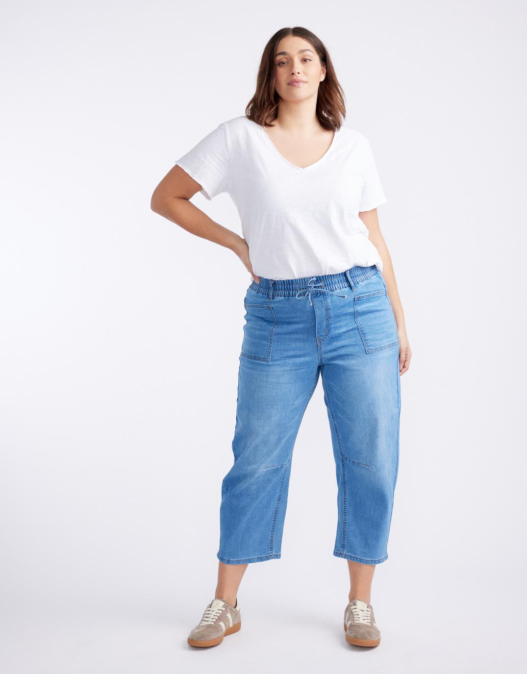 Leo Barrel Jeans - Blue Denim