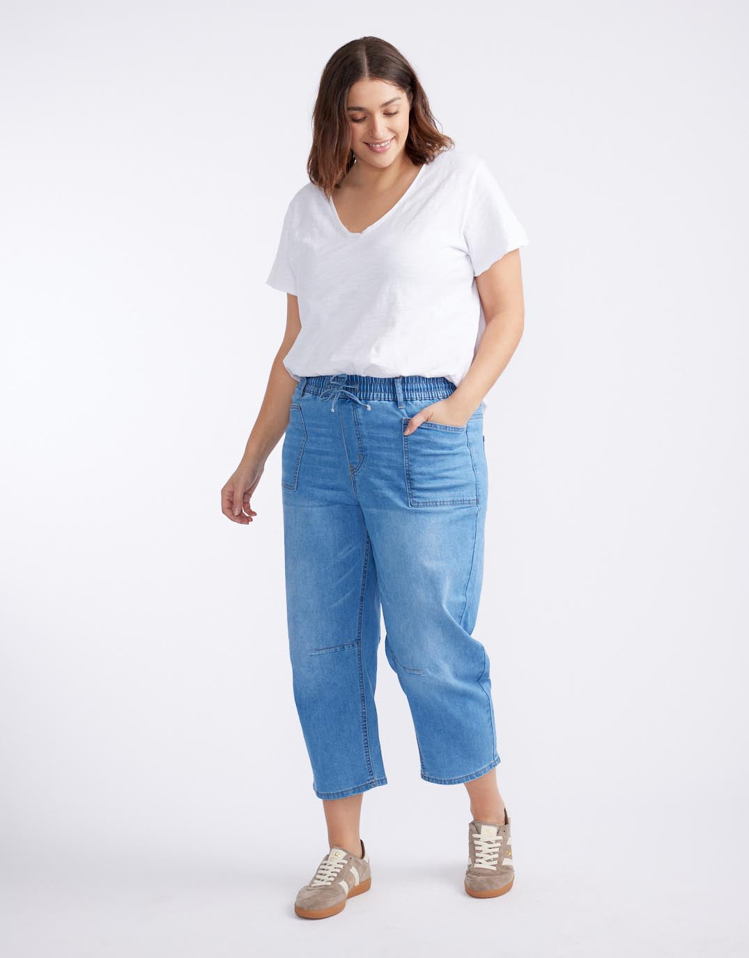 Leo Barrel Jeans - Blue Denim