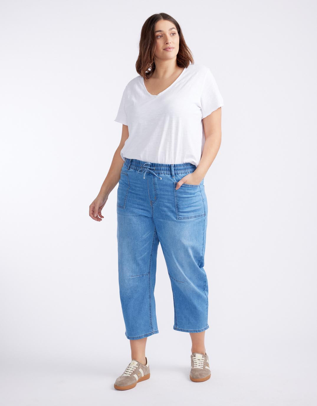 Leo Barrel Jeans - Blue Denim