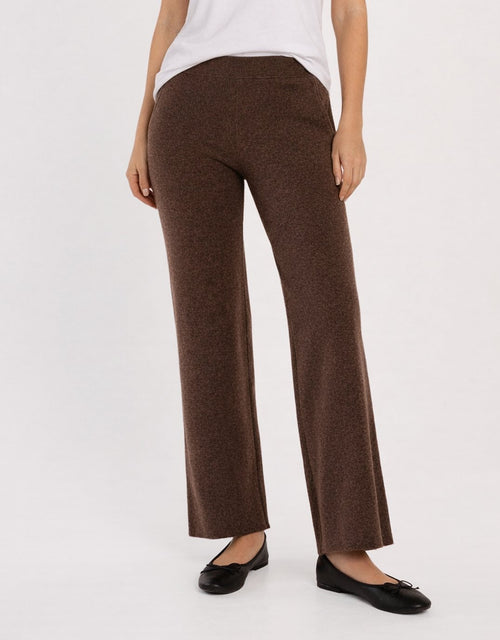 Nash Knit Pant - Espresso Brown