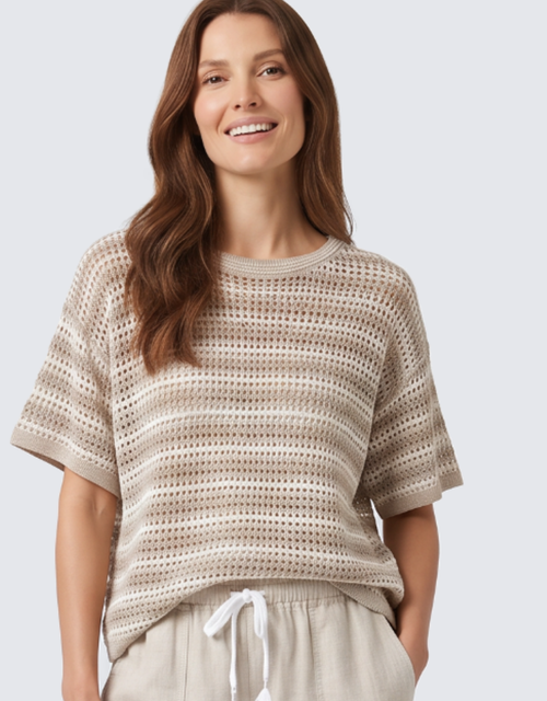 Nina Tee - Natural/White
