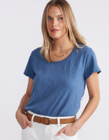 Original Round Neck T-Shirt - Denim