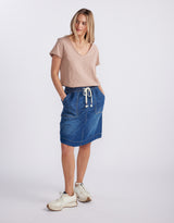 Original V Neck T-Shirt - Mocha