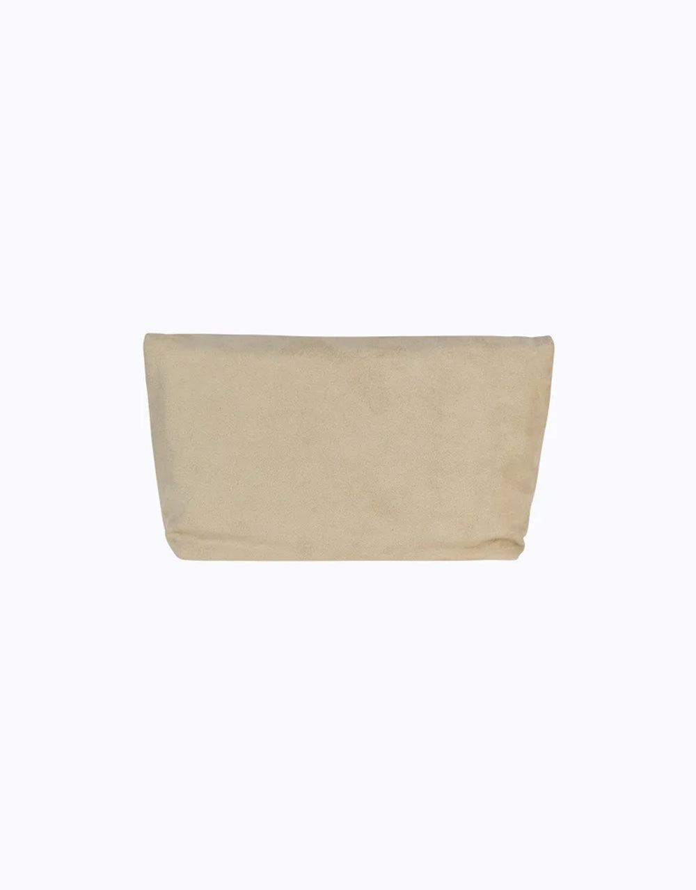 Heartbreaker Oversize Clutch - Beige Suede / Gold