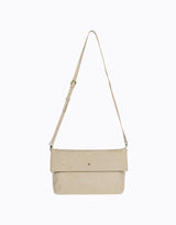 Heartbreaker Oversize Clutch - Beige Suede / Gold