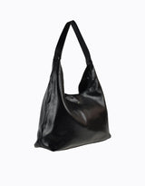 Jami Slouch Tote - Black Crinkle / Gold