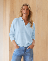 Polo Frenchie Knit - Ice Blue