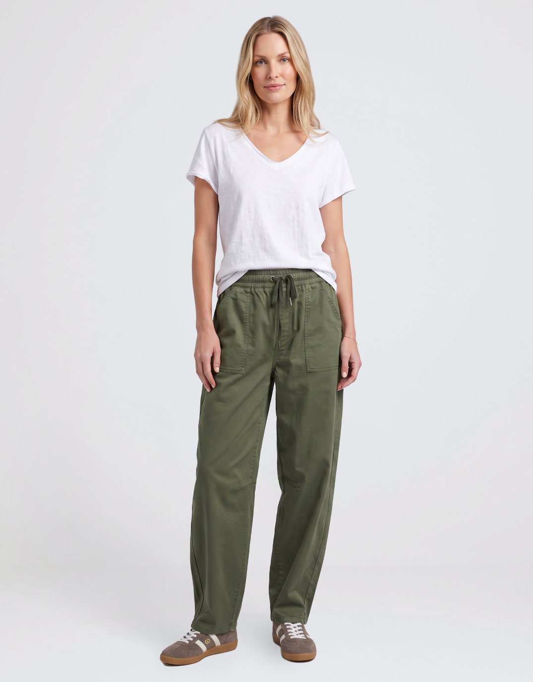 Quinn Barrel Jogger - Basil