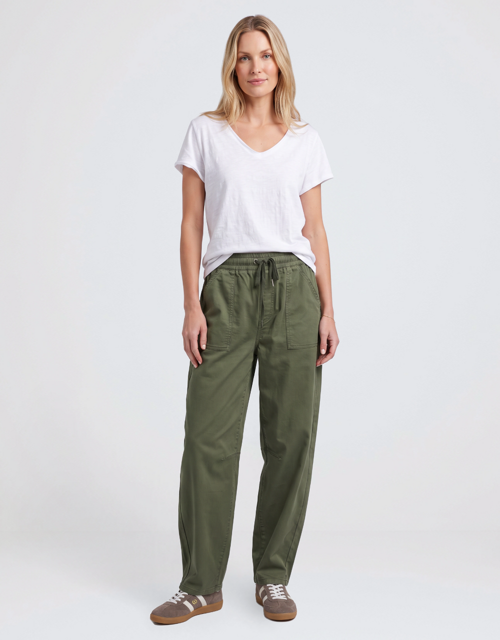Quinn Barrel Jogger - Basil