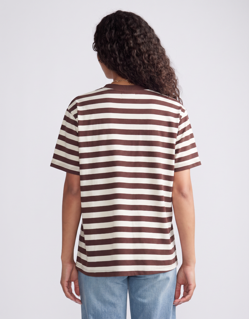 Relaxed Tee - Chocolate/Ecru