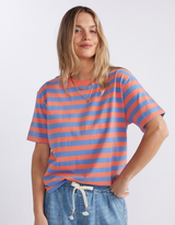 Relaxed Tee - Melon/Denim