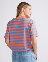 Relaxed Tee - Melon/Denim