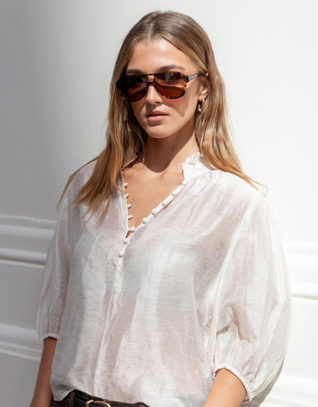 Cannes Aviator Sunglasses - Tort
