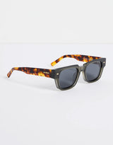 Milano Tort Arm Classic Stud Sunglasses - Grey/Tort