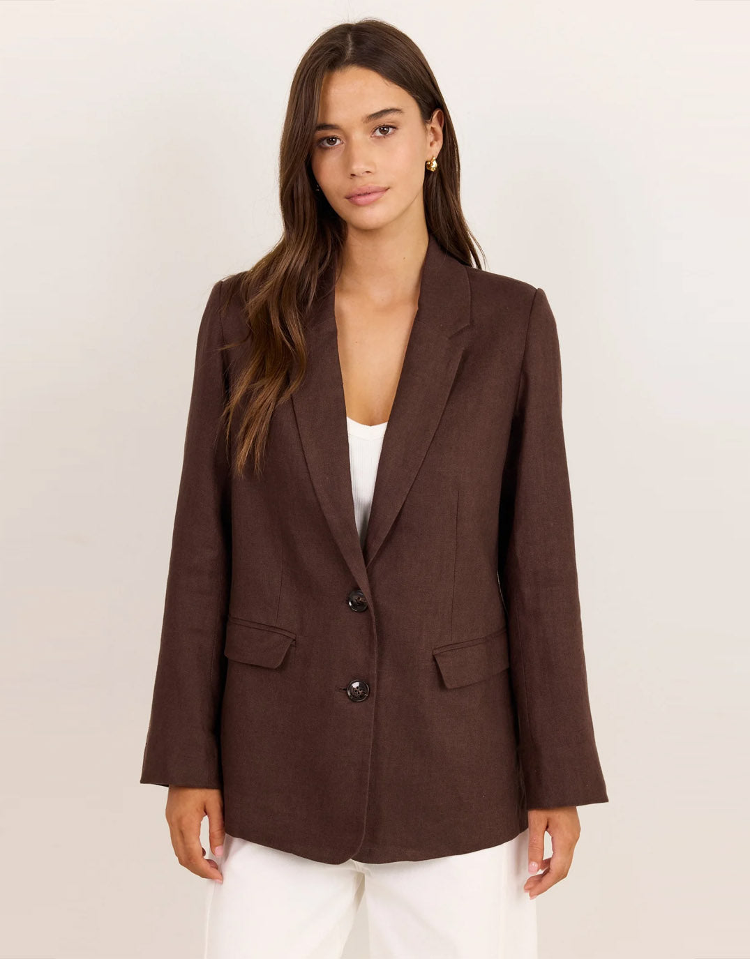 reunion-label-pillar-linen-2-button-blazer-chocolate-womens-clothing