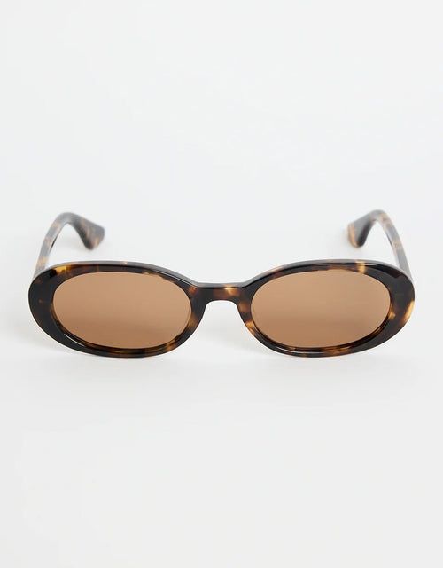 Sydney Narrow Oval Sunglasses - Tort