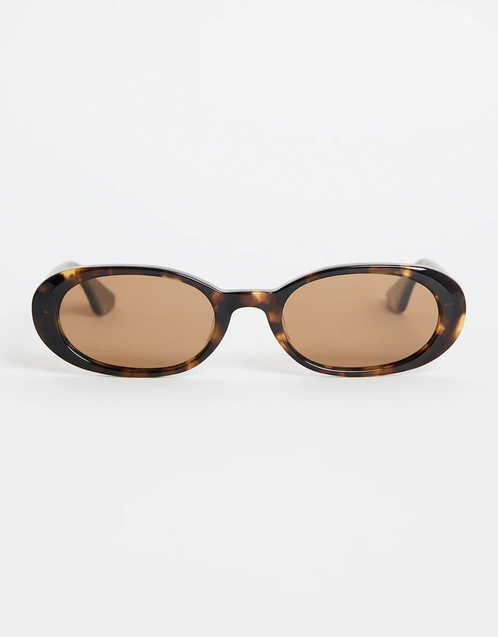 Sydney Narrow Oval Sunglasses - Tort