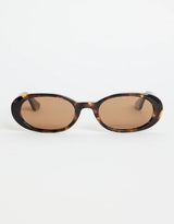 Sydney Narrow Oval Sunglasses - Tort