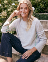 Riviera Wool Cashmere Knit - Grey Marle